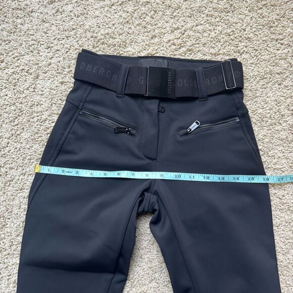 Goldbergh Paris Belted Black Slim-leg Stirrup Ski Pants US 2 Waterproof - Picture 5 of 6